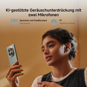 Casti audio Xiaomi Redmi Buds 8 Active, Bluetooth 5.4, 37h autonomie, Negru - Img 3