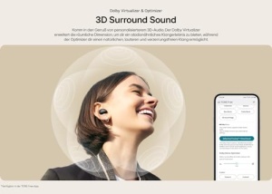 Casti Bluetooth LG Tone Free T90S Sunet Dolby Atmos ANC IPX4 Alb - Img 14