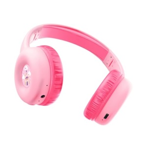 Casti Bluetooth Trust Nouna pentru copii cu limitator de volum (85dB) pentru copii de la 4 ani, Casti pliabile pe ureche cu microfon, 15 ore de redare, Casti pentru copii fara fir, roz - Img 12