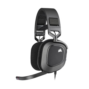 Casti gaming Corsair HS80 RGB Dolby Audio 71 Hi-Fi Sound Microfon Broadcast Negru