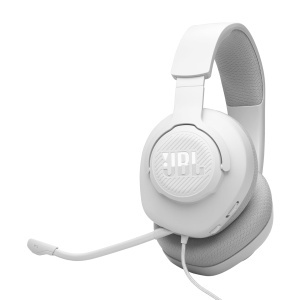 Casti gaming JBL Quantum 100M2, sunet precis, compatibilitate multi-platforma, alb