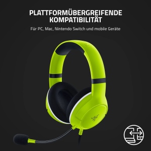 Casti gaming Razer Kaira X, cu fir, drivere 50 mm, microfon cardioid, compatibilitate multiplatforma, verde - Img 7