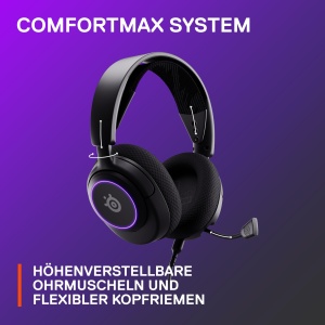 Casti gaming SteelSeries Arctis Nova 3 Hi-Fi 360deg Surround Sound RGB Microfon ClearCast Gen 2 - Img 8