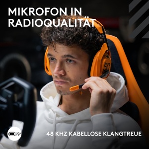 Casti gaming wireless Logitech G Astro A50 X Lightspeed Bluetooth HDMI 21 Papaya Orange - Img 7