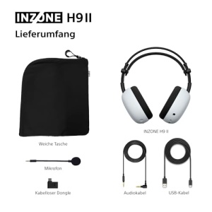 Casti gaming wireless Sony INZONE H9 II Noise Cancelling 30h autonomie Alb - Img 12