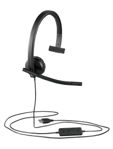 Casti Logitech Business H570e Mono USB Noise Cancelling Negru
