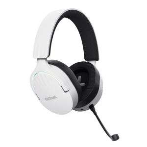 Casti pentru jocuri Trust Gaming GXT 491W Fayzo Bluetooth + 2.4GHz, sunet surround 7.1, durata de viata a bateriei 22H, 35% plastic reciclat RGB Casti over-ear PC Bluetooth fara fir PS5 PS4 Switch, alb - Img 15