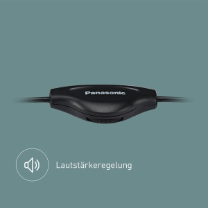 Casti stereo cu fir Panasonic RP-HT090, usoare pentru confort superior, cablu de 5 m pentru utilizare TV, difuzoare de 30 mm, gri - Img 4