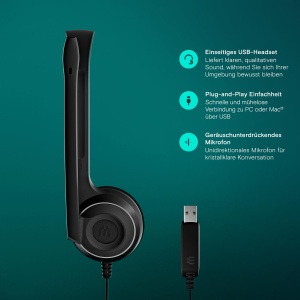 Casti USB Sennheiser PC 7 - Img 3