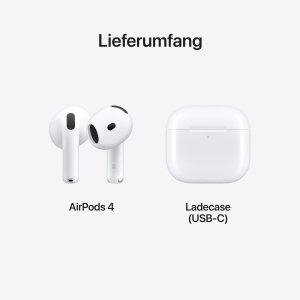 Casti wireless Apple AirPods 4 Bluetooth 3D Audio personalizat H2 Chip USB-C - Img 6
