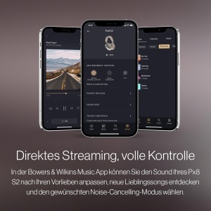 Casti wireless Bowers Wilkins Px8 S2 Noise-Cancelling Bluetooth Onyx Negru - Img 9
