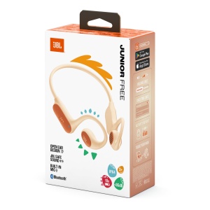 Casti wireless copii JBL Junior Free 10 ore autonomie Tehnologie Safe Sound Peach - Img 3