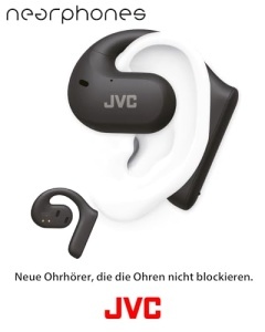 Casti wireless JVC HA-NP35T-B Open Ear Design IPX4 17 ore autonomie Bluetooth 51 Negru - Img 2