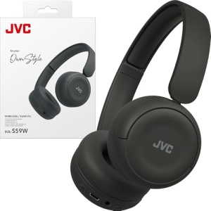 Casti wireless JVC HA-S59W-B 50 ore autonomie Bluetooth 53 microfon design pliabil negru mat - Img 3