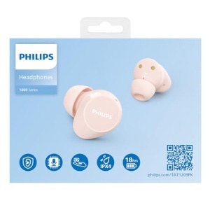 Casti wireless Philips TAT1209PK Bluetooth In Ear sunet natural bass dinamic roz - Img 12