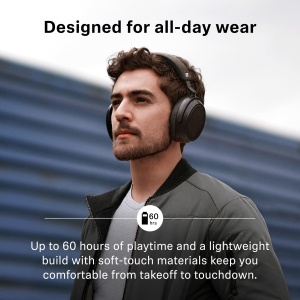 Casti wireless Sennheiser Momentum 4 Over-Ear Noise Cancelling Bluetooth Negru - Img 5