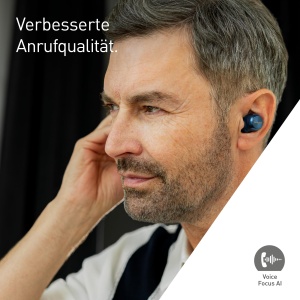 Casti wireless Technics EAH-AZ100E-A Noise Cancelling Bluetooth Multipoint Midnight Blue - Img 9