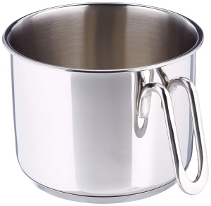 Castron pentru lapte Lacor 16 cm Gourmet, Argintiu, 90716