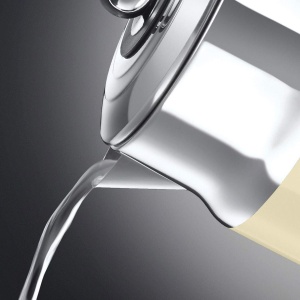 Ceainic Russell Hobbs [1.7l, 2400W] Retro Cream & Polished Stainless Steel (functie de gatit sub presiune, indicator de temperatura a apei in design retro, indicator extern al nivelului apei) Ceainic vintage 21672-70 - Img 4
