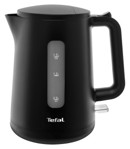 Ceainic Tefal KO2008 Principio Select | 2400 wati | Rezervor de apa de 1,7 litri | Comutator automat pornit/oprit | Filtru anticalcar | negru mat
