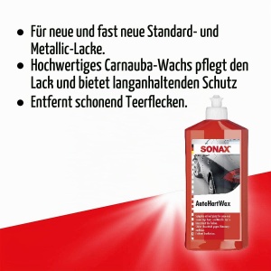 Ceara auto SONAX Super Lichida 500 ml - Ceara de Carnauba, Protectie Durabila - Img 2