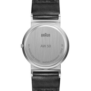 Ceas analogic unisex Braun AW50, cu data, curea din piele, 34mm, fabricat in Germania - Img 6