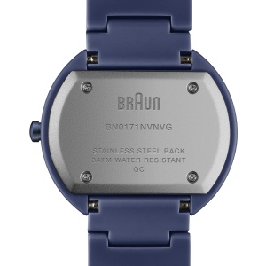 Ceas analogic unisex Braun BN0171NVNVG, ceramic, cadran albastru, 38mm - Img 5