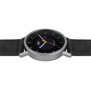 Ceas barbatesc Braun BN0301BKSLBKG, 40 mm, cu display solar, curea din piele neagra - Img 5
