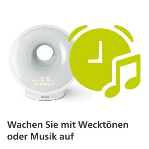 Ceas de trezire Philips HF365101 cu simulare rasarit, 25 niveluri luminozitate, radio FM - Img 5