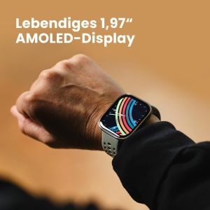 Ceas inteligent Amazfit Bip 6, 46mm, AMOLED 1.97, GPS, 14 zile autonomie, Negru - Img 6