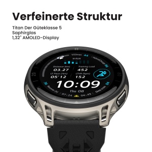 Ceas inteligent Amazfit Cheetah 2 Pro, 48mm, GPS, 32GB, Titan - Img 2