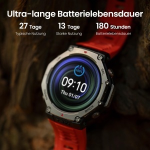 Ceas inteligent Amazfit T-Rex 3, 48mm AMOLED, GPS Dual Band, 27 zile autonomie - Img 3