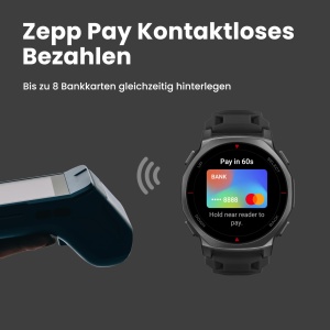 Ceas inteligent Amazfit T-Rex 3 Pro, 44 mm, AMOLED, GPS dual, negru - Img 7
