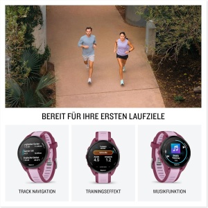 Ceas inteligent Garmin Forerunner 165 Music, 43mm, AMOLED, 11 zile autonomie - Img 4