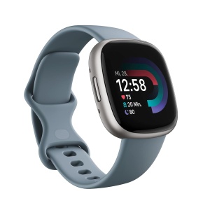 Ceas inteligent Google Fitbit Versa 4, GPS, 6 zile autonomie, albastru