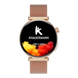 Ceas inteligent Knauermann PRO 4 MINI, EKG, monitorizare puls si oxigen, culoare aurie - Img 2
