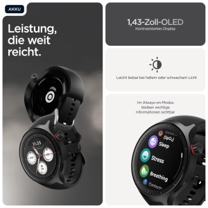 Ceas inteligent Motorola Moto Polar negru, 47 mm, cu GPS si autonomie de 13 zile - Img 6