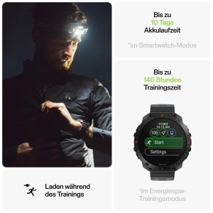 Ceas inteligent Polar Grit X2 Pro cu GPS, display AMOLED, sticla safir - Img 4