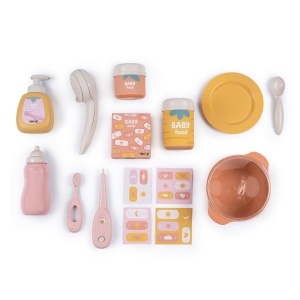 Centrala de Joaca pentru Papusi Smoby Baby Nurse - 3 in 1, 19 Accesorii, din Plastic Reciclat - Img 3