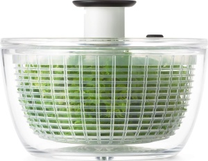 Centrifuga pentru Salate OXO Good Grips, 2.7L, cu Capac si Sistem de Oprire