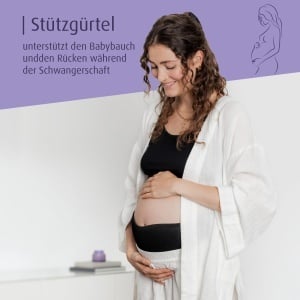 Centura de suport pentru gravida Reer, extra lunga, neagra - Img 2