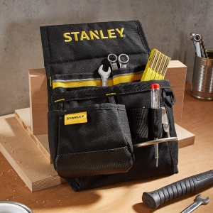 Centura pentru unelte STANLEY, 600 Denier Nylon, 24x6x15.5cm, cu 2 buzunare pentru cuie - Img 2