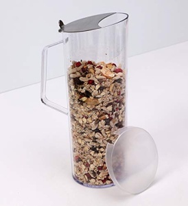 Cerealienkaraffe APS 10778, 1.5 Litri, Transparent, cu Capac din Otel Inoxidabil - Img 3
