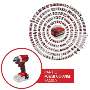 Cheie de impact cu acumulator Einhell Professional TP-CI 18 Li BL-Solo Power X-Change (18 V, 180 Nm, fara perii, montare cu soclu hexagonal, control al vitezei, lumina LED, fara baterie) - Img 2