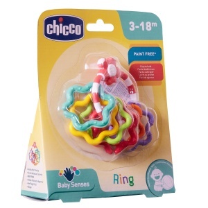 Chicco Rasseln Greifringe Jucarie pentru Dentitie 3-18 Luni Ringi Colorati - Img 2