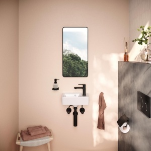 Chiuveta de mana hansgrohe Xanuia Q, 360 x 250 mm, alba, cu hahnloch si overflow - Img 7