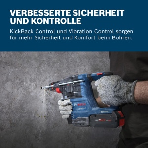 Ciocan rotopercutor Bosch Professional GBH 18V-22 X Motor fara perii Control vibratii - Img 4