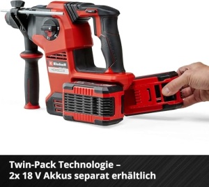 Ciocan rotopercutor cu acumulator Einhell Herocco 36/28 Power X-Change (Twin-Pack, gaurire/gaurire cu percutie/daltuire cu/fara fixare, 3,2 Joule, fara perii, SDS+, incl. E-Box, fara baterie/incarcator) - Img 11