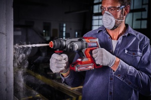 Ciocan rotopercutor cu acumulator Einhell TE-HD 18/20 Li-Solo Power X-Change (18 V, 1,8 J, capacitate de gaurire de 20 mm in beton, 4.750 min-1 max. rata de impact, incl. carcasa, fara baterie) - Img 5
