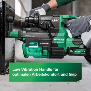 Ciocan rotopercutor HiKOKI DH1826DAW2Z, 18V, 3,2 J, beton pana la 26 mm - Img 8